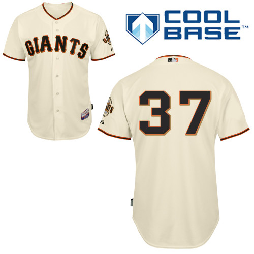 Adam Duvall #37 MLB Jersey-San Francisco Giants Men's Authentic Home White Cool Base Baseball Jersey